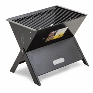Parrilla De Carbón Plegable Rectangular De Acero ARTE VALLE Pequeña