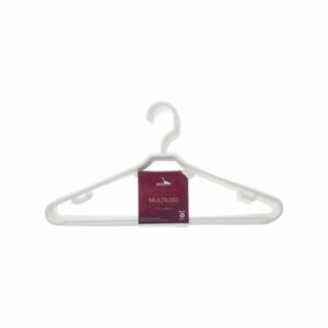 Armador Para Ropa Plástico Color Blanco HANGERS S.A. X 10 Uds