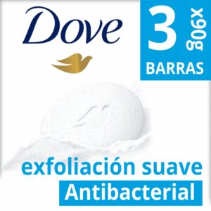 Jabón En Barra Exfoliación Suave DOVE 3 X 90 G
