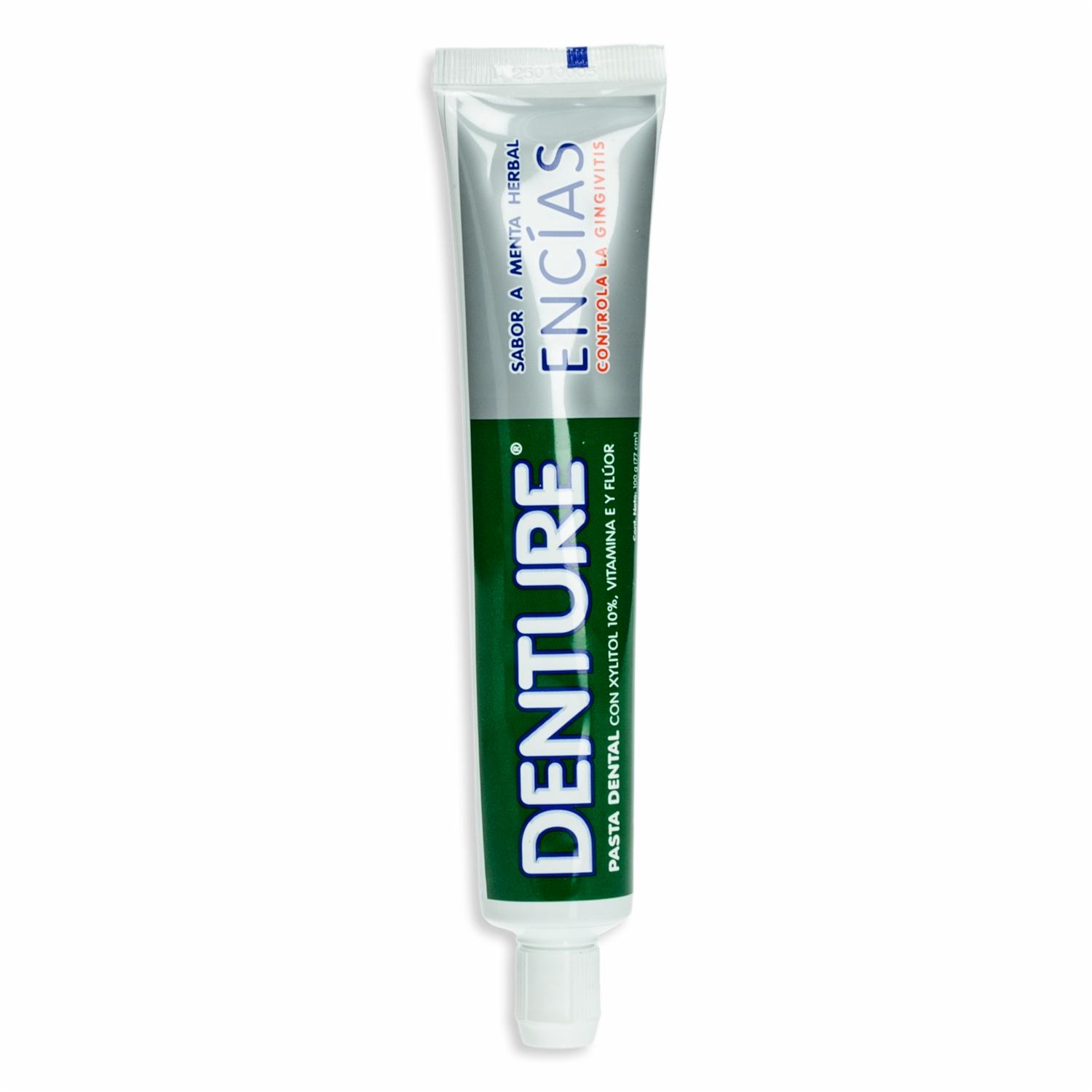 Crema Dental Menta Herbal DENTURE 100 G - Imagen 2