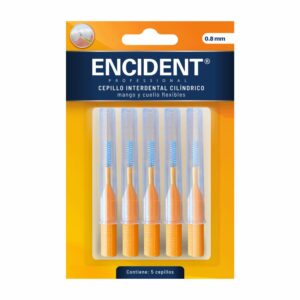Cepillo Interdental Cilíndrica con mango antideslizante ENCIDENT X5 Uds