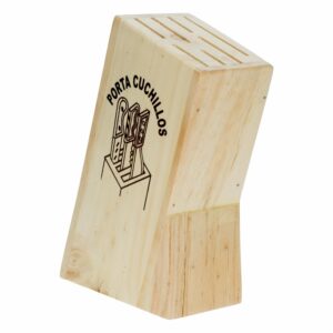 Bloque Porta cuchillos Pino Natu SOLORZANO POLIVIO X7 Uds
