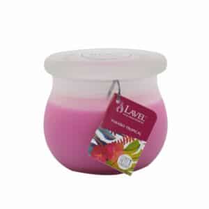 Vela Vaso Bombonera Gj9 Paraiso Tropical LAVEL 8,5 X 9,5 CM