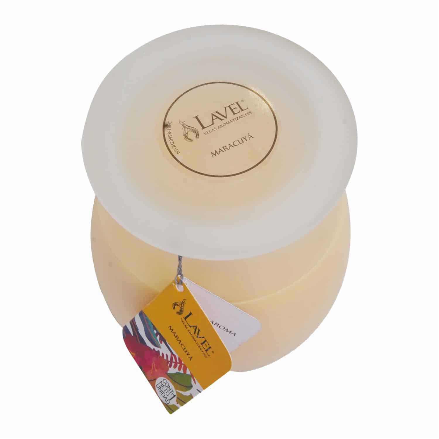 Vela Vaso Bombonera Gj11 Maracuya LAVEL 11,5 X 9,5 CM - Imagen 2