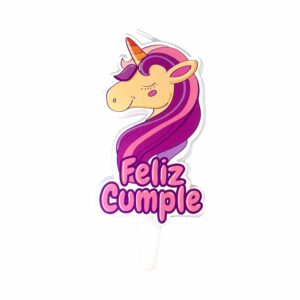 Vela Cumpleaños Unicornio LAVEL 17,7 X 10,2