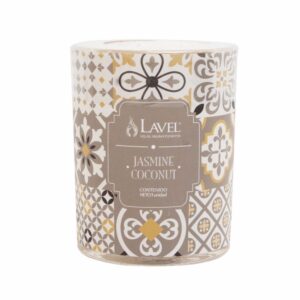 Vela Decorativa Vaso Mosaico Jazmín LAVEL 190 G