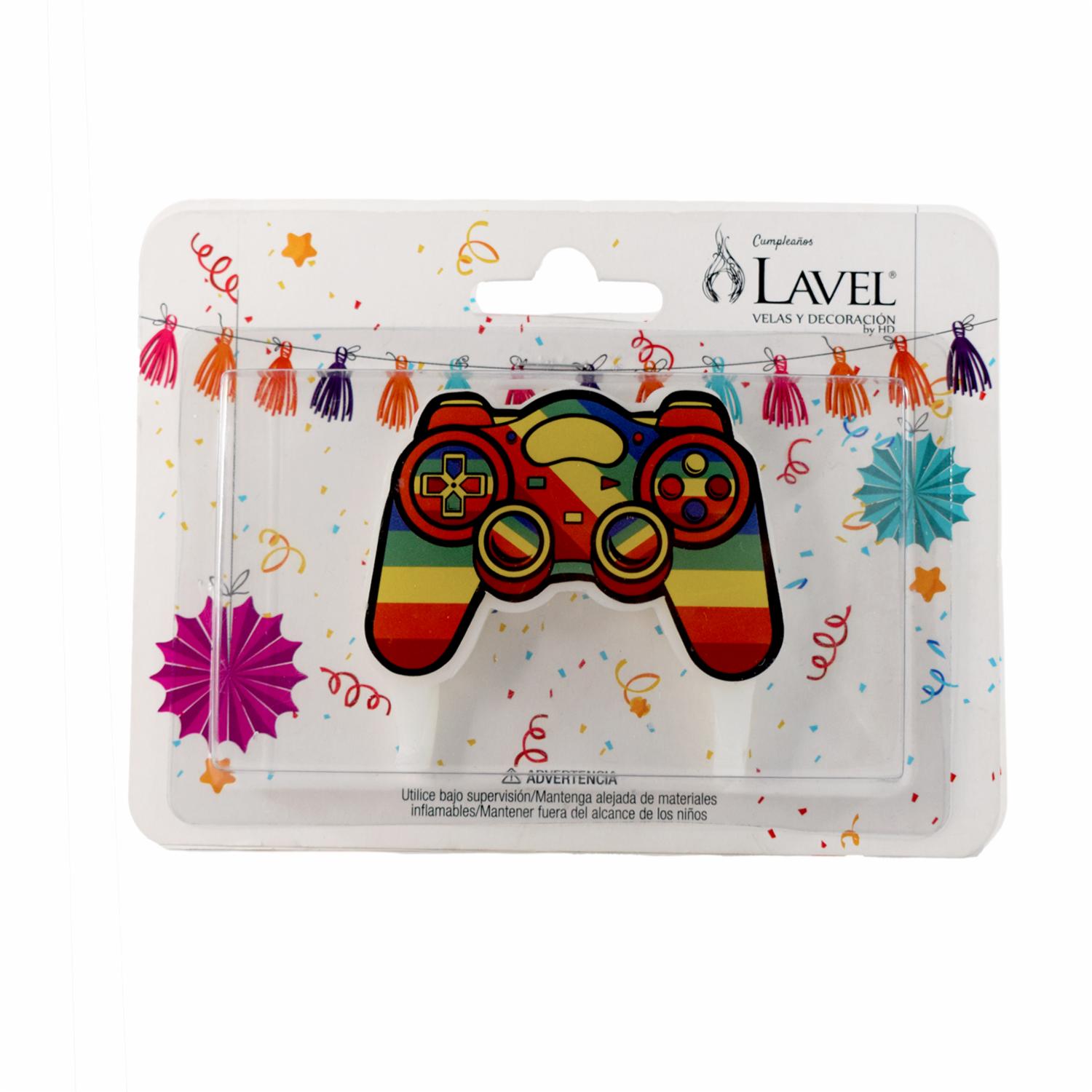 Vela De Cumpleaños Diseño Videojuegos LAVEL Unidad - Imagen 2