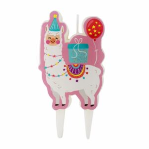 Vela De Cumpleaños Diseño Llama LAVEL Unidad