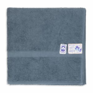 Toalla De Baño Grande Azul Petróleo Claro DELFÍN 140 X 70 Cm