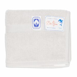 Toalla De Baño Pequeño Gris Claro DELFÍN 40 X 70 Cm