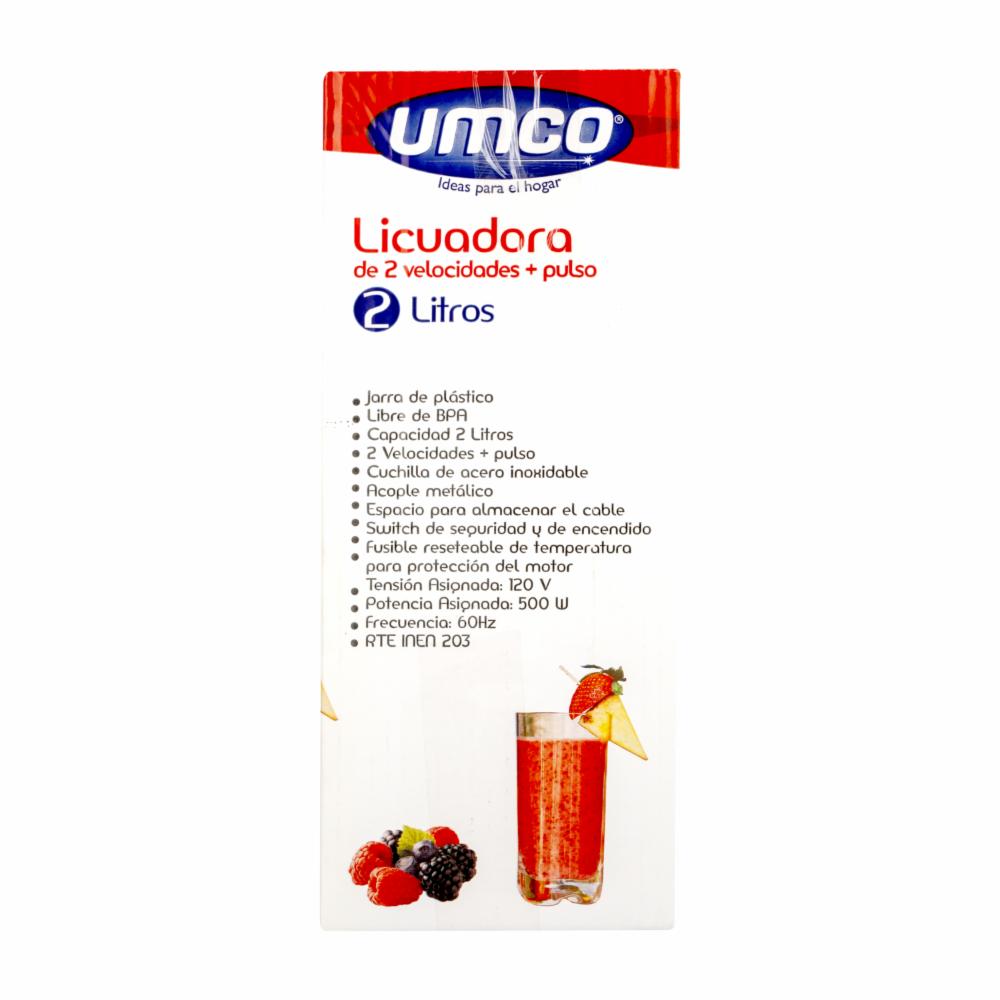 Licuadora 500 Watts 543 UMCO 2 Velocidades - Imagen 3