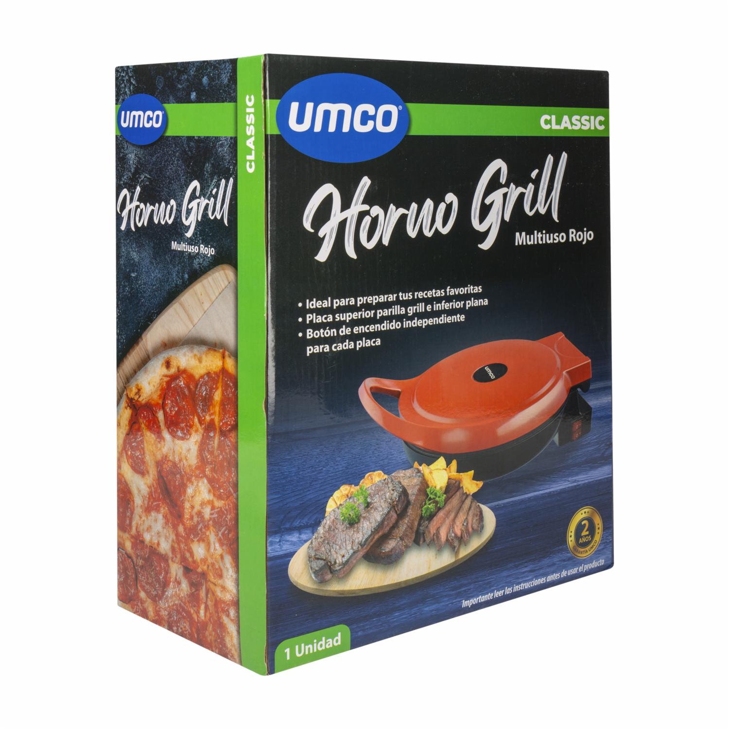 Horno Grill Multiuso Color Rojo UMCO Unidad