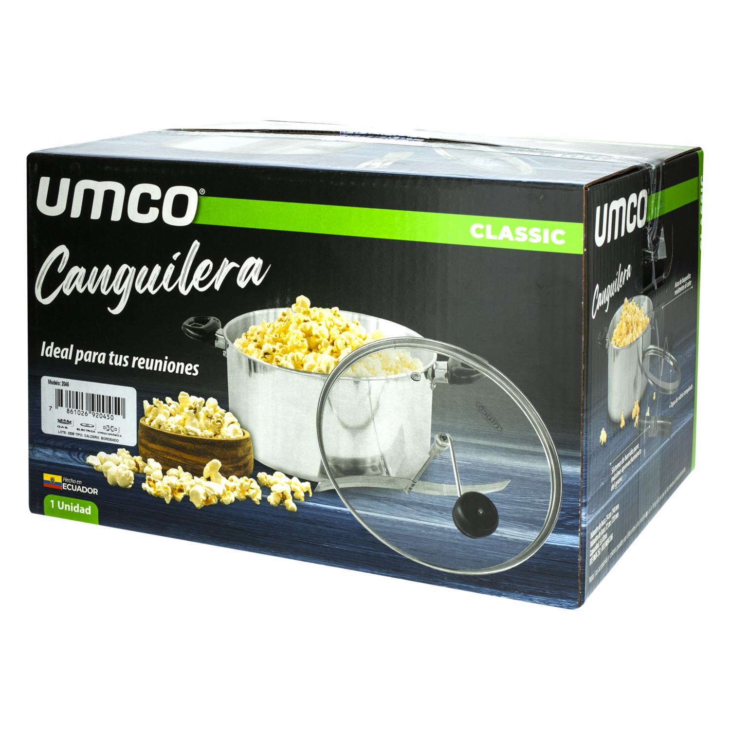 Olla Canguilera Aluminio Con Tapa De Vidrio UMCO 24 Cm - Imagen 2