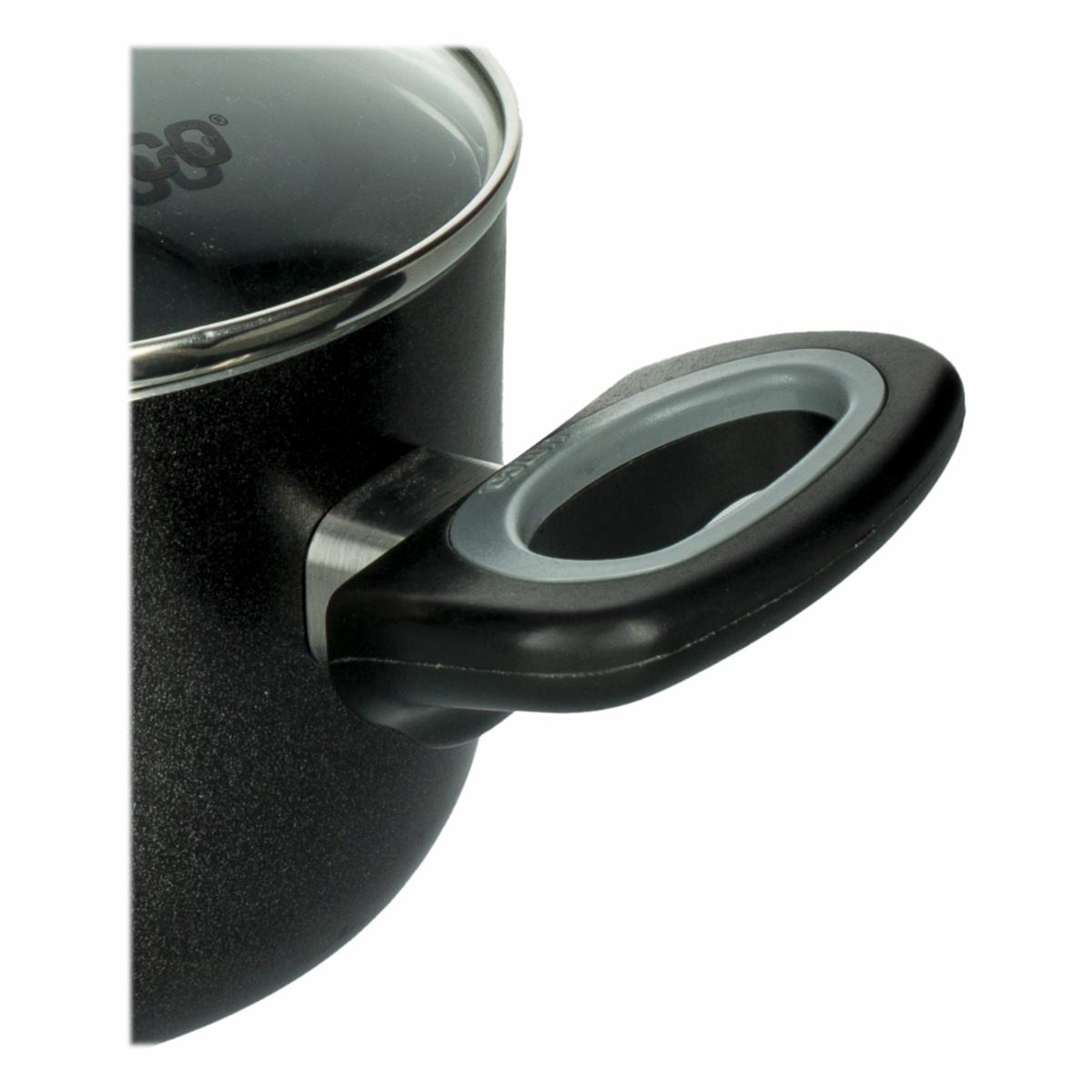 Olla Caldero Aluminio Con Tapa De Vidrio Paladium UMCO 16 Cm - Imagen 3