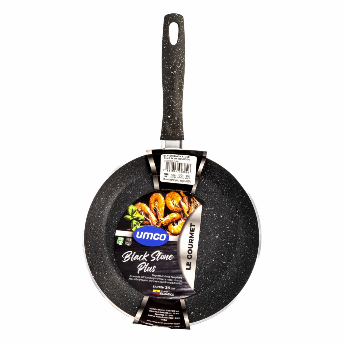 Sartén De Inducción Black Stone Plus UMCO 24 Cm