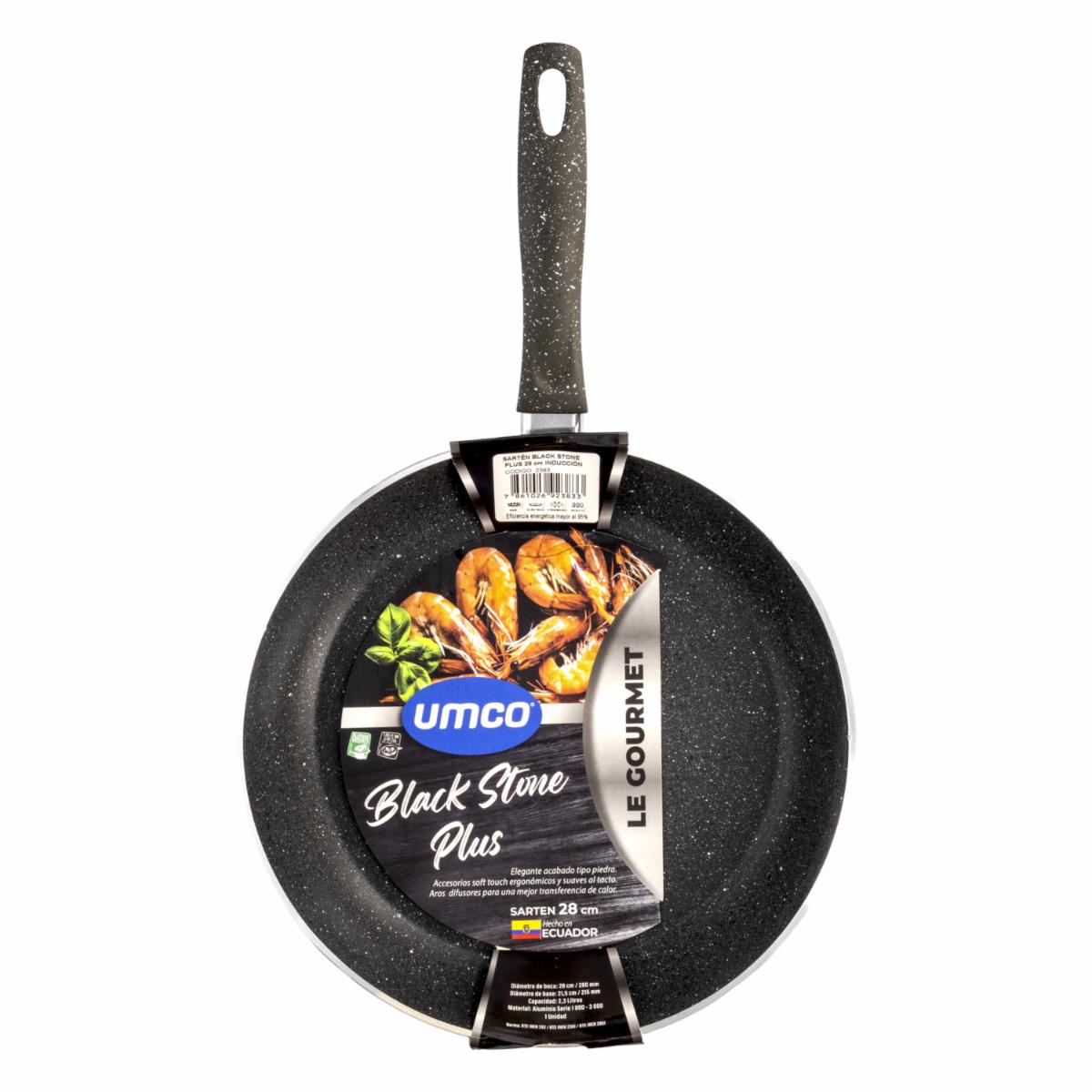 Sartén De Inducción Black Stone Plus UMCO 28 Cm