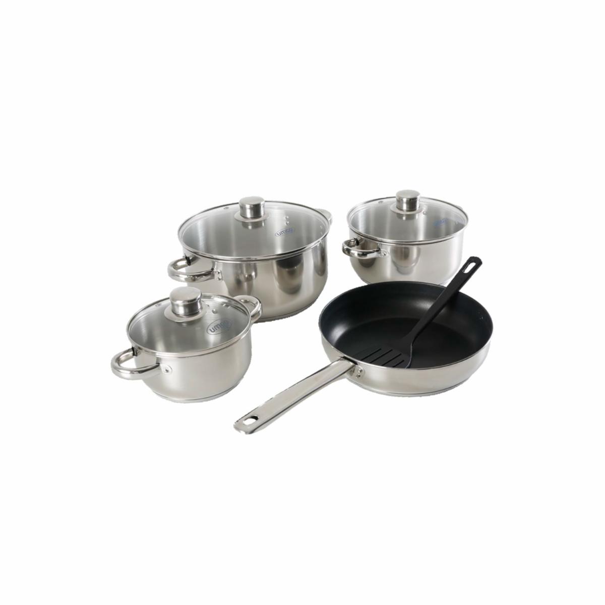 Set De Ollas Acero Inoxidable De Inducción Brilliance UMCO X 8 Piezas - Imagen 2