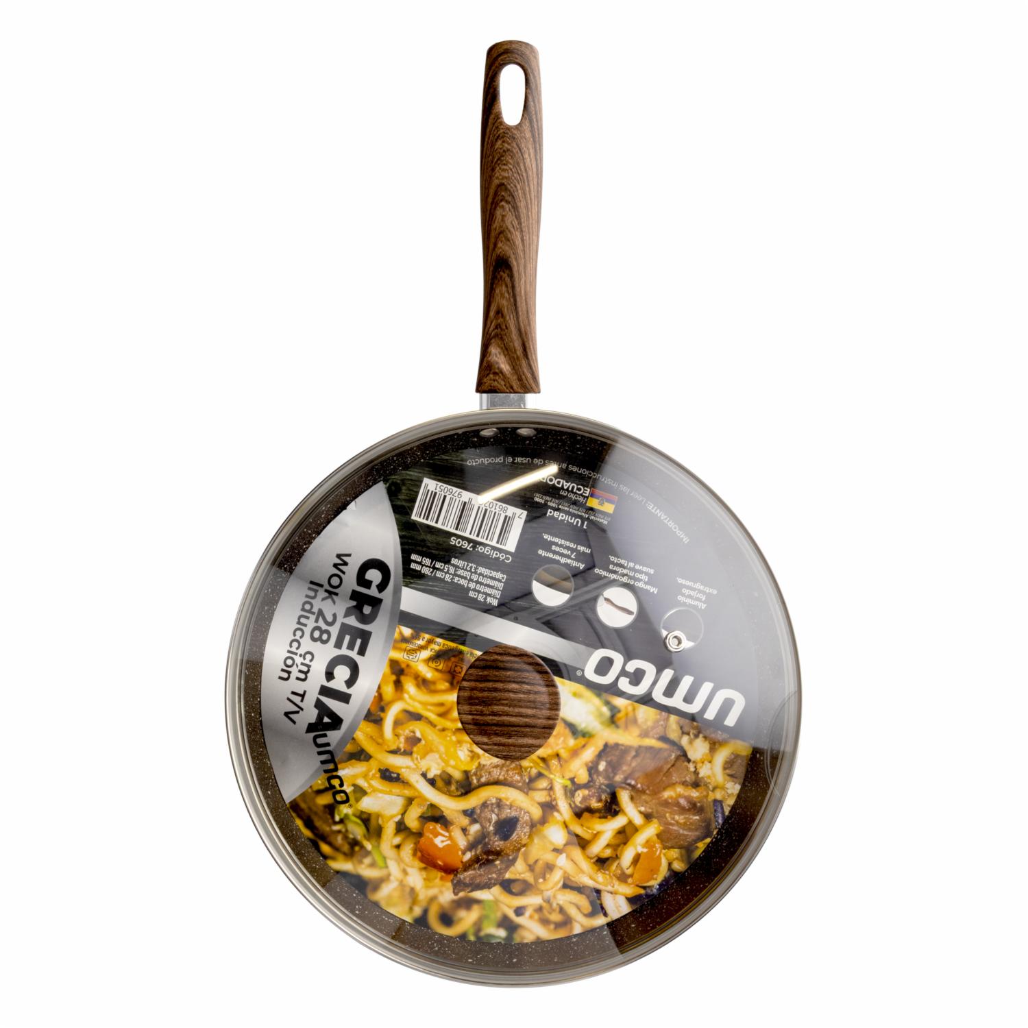 Wok De Inducción Línea Grecia UMCO 28 Cm