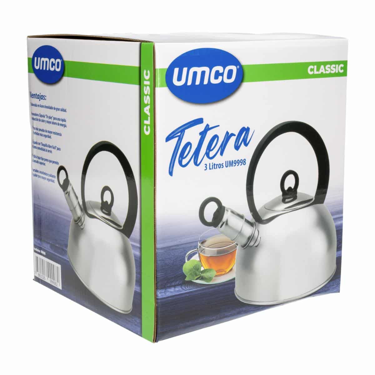 Tetera De Acero Inoxidable Tri Play UMCO 3 L - Imagen 4