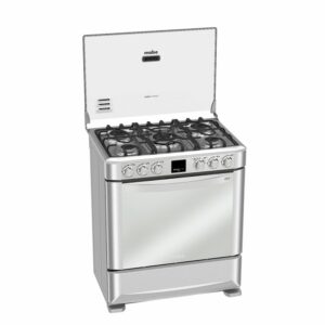 Cocina A Gas 76 Cm Con Grill EM7670FX1 MABE 5 Quemadores