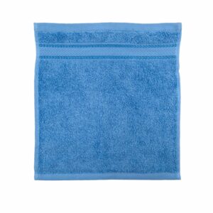 Toalla Para Cara Celeste Claro 580 G/M² 100% Algodón FREE HOME 30 X 30 Cm