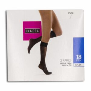 Media Para Pantalón Nylon Plata 18 Den INGESA