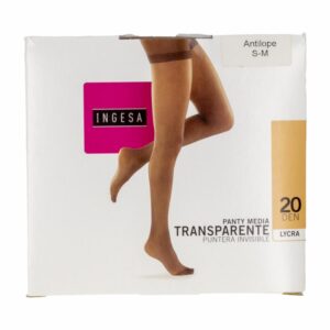 Panty Media Lycra Puntera Invisible Antílope 20 Den INGESA