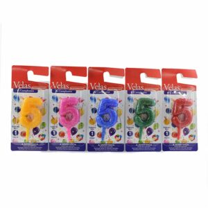 Vela De Cumpleaños SUPERMAXI Número 5