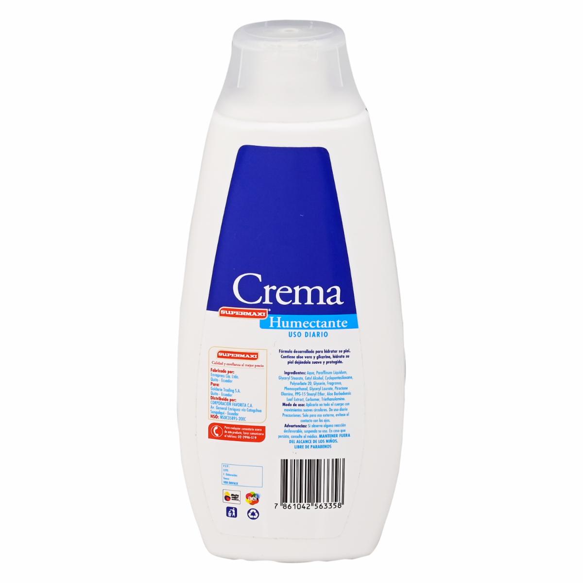 Crema Corporal Humectante SUPERMAXI 400 Ml