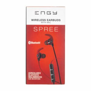 Audífonos Con Micrófono Negro Con Rojo ENGY Bluetooth