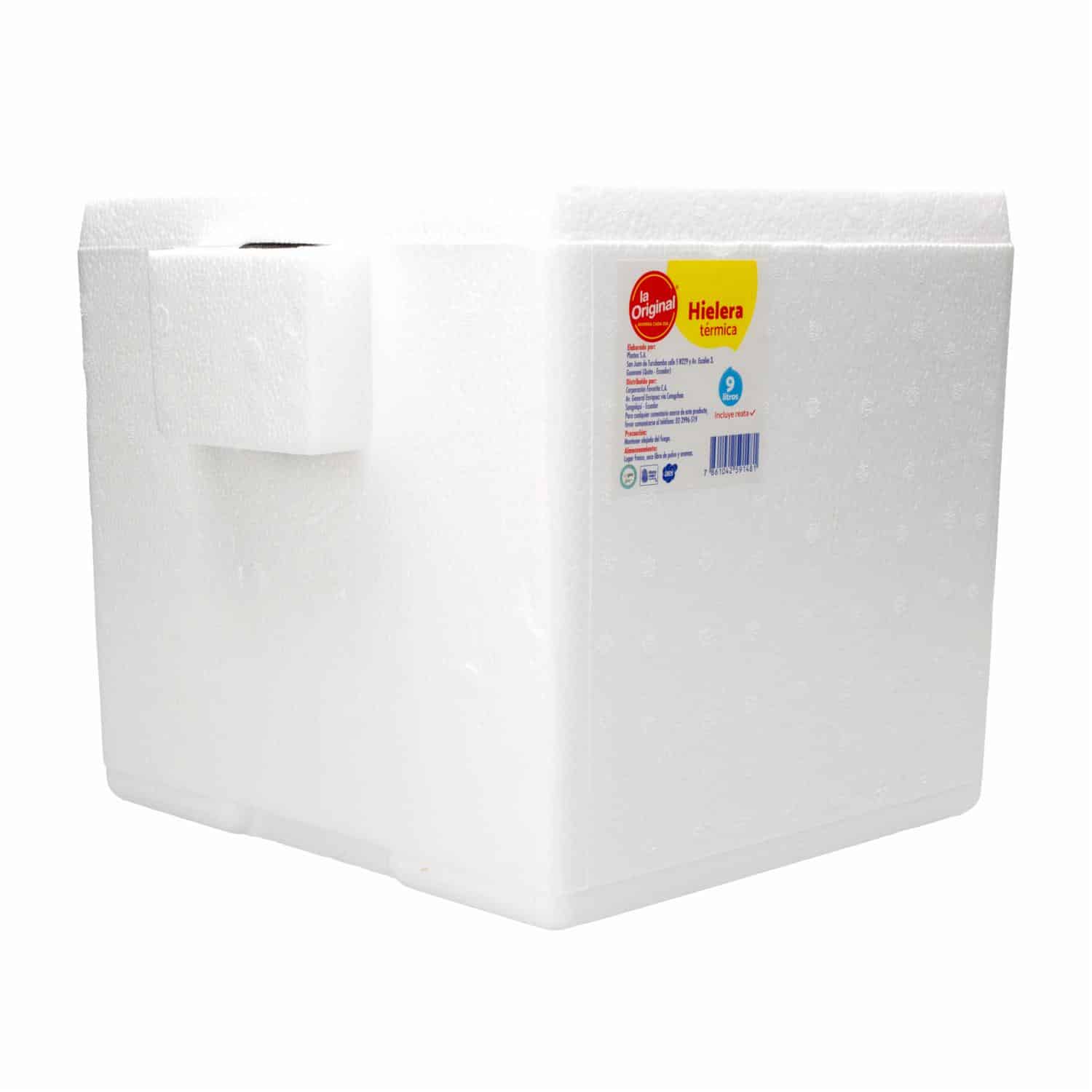 Hielera Térmica Con Agarradera Y Tapa LA ORIGINAL 9 Litros - Imagen 2