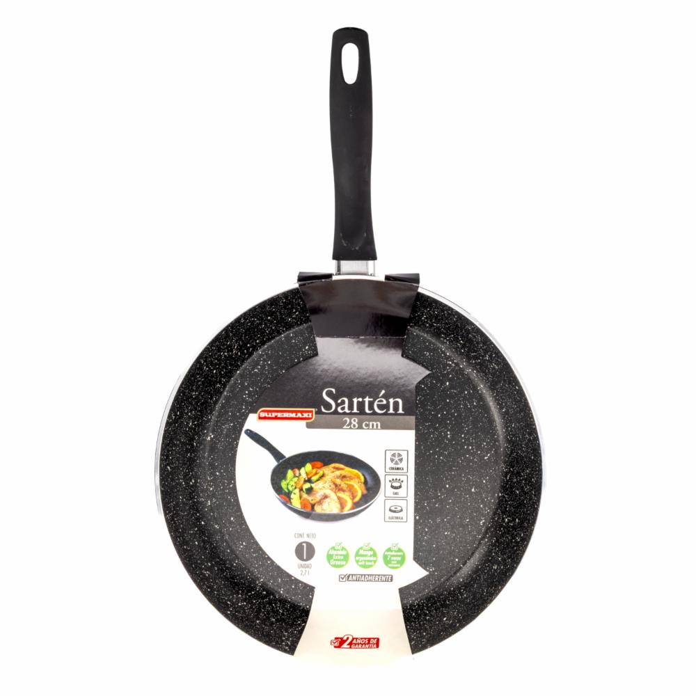 Sartén Forjado Color Negro Brillante SUPERMAXI 28 Cm - Imagen 4
