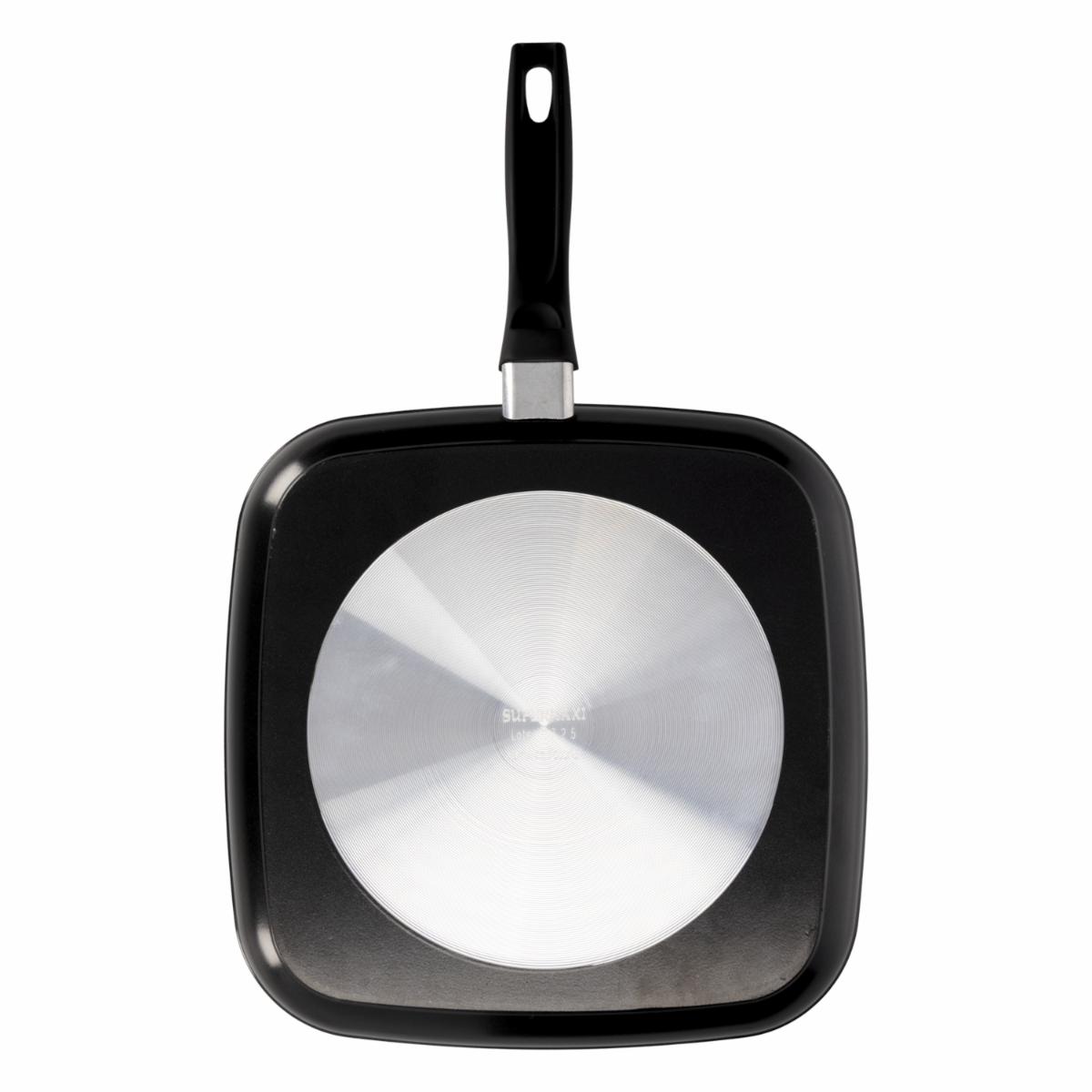 Asador Cuadrado Negro Brillante SUPERMAXI Unidad