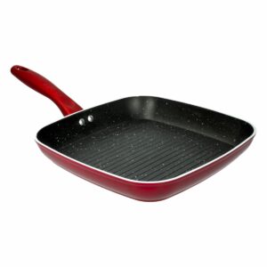 Asador De Induccion Cuadrado Rojo Brillante SUPERMAXI Unidad