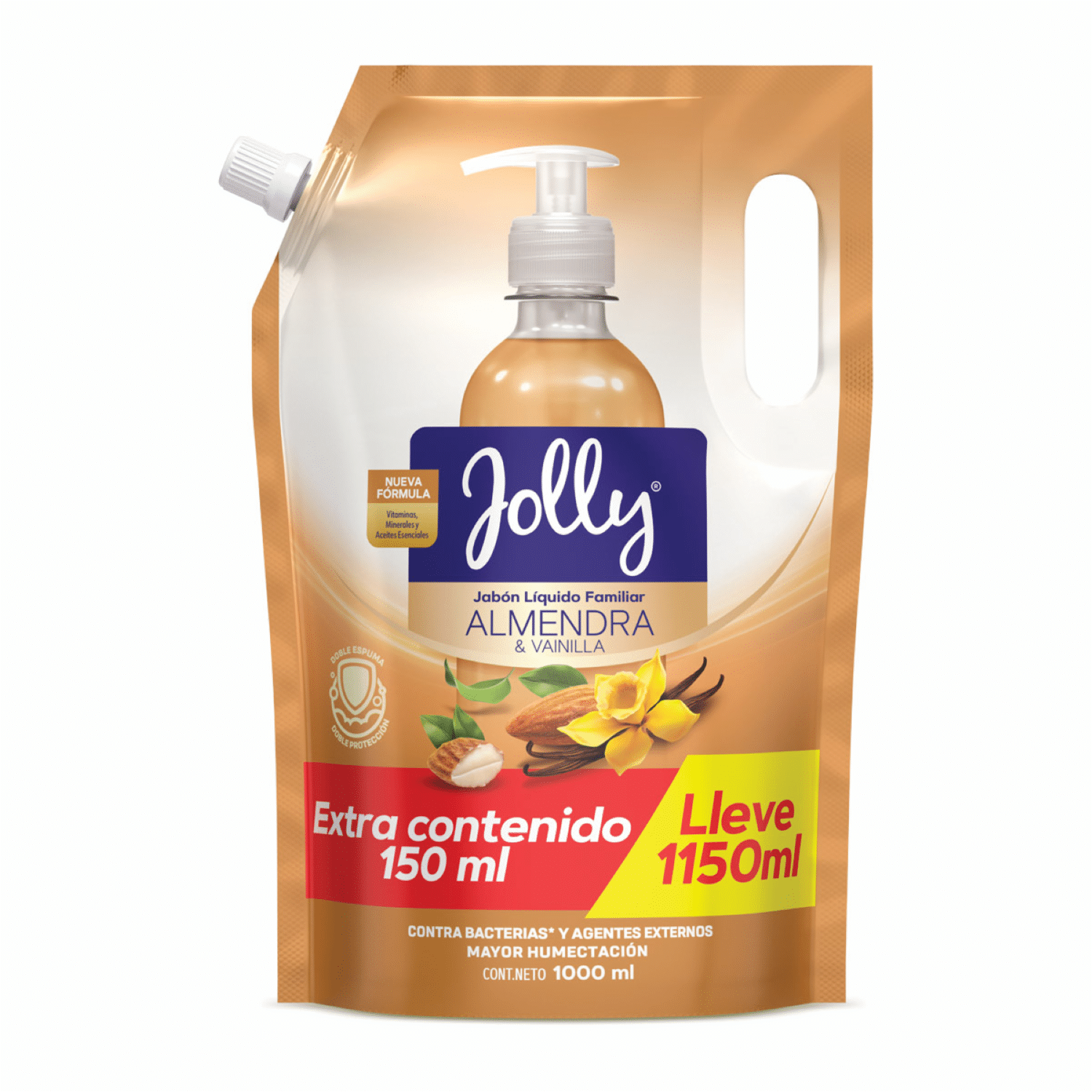 Jabón De Tocador Líquido Fragancia De Almendras JOLLY 1000 Ml - Imagen 2