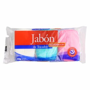 Jabón De Tocador Cosmético SUPERMAXI 3 X 75 Gr