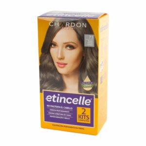 Tinte Coloración N° 7.1 Rubio Medio Cenizo 2 Tubos ETINCELLE Unidad