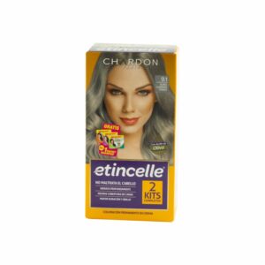 Tinte Coloración N° 9.1 Rubio Clarísimo Cenizo 2 Tubos ETINCELLE Unidad