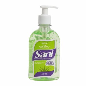 Gel Antibacterial Con Aloe Vera SANI 250 Ml