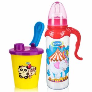Biberón Para Bebés Con Agarradera + Vaso CARLITOS 9 Oz