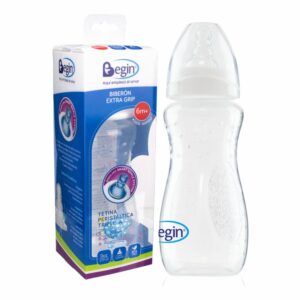 Biberón Para Bebés Extra Grip Con Tetina Peristáltica 0-6 M BEGIN 5 Oz