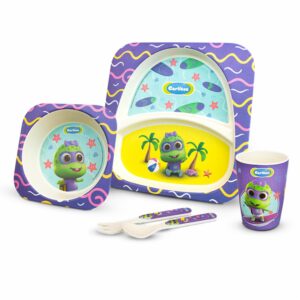 Vajilla Infantil De Bambo Cebra CARLITOS X 5 Uds