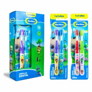 Cepillo De Dientes Cerdas Suaves X2 CARLITOS 1 A 3 Años