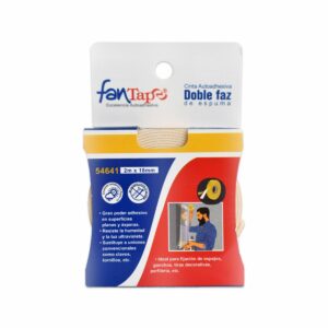 Cinta Adhesiva Doble Faz Espuma Amarilla FANTAPE Unidad