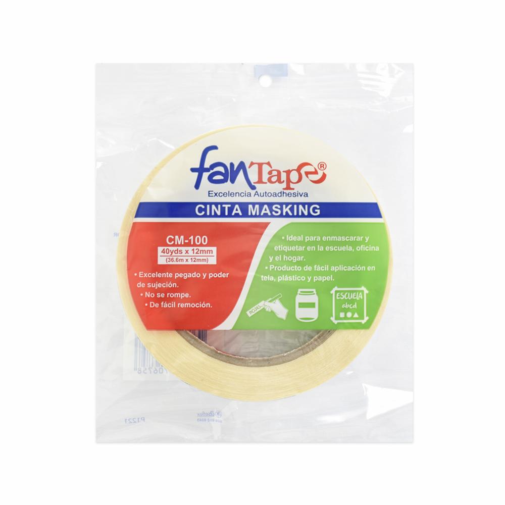 Cita Adhesiva Tipo Masking FANTAPE 36 M x 12Mm - Megamaxi, image size:1000x1000
