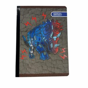 Cuaderno Cosido Parvulario 1 Línea Diseño Dinomite ESTILO 100 Hojas