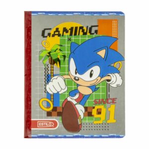 Cuaderno Cosido De 2 Líneas Sonic ESTILO 100H