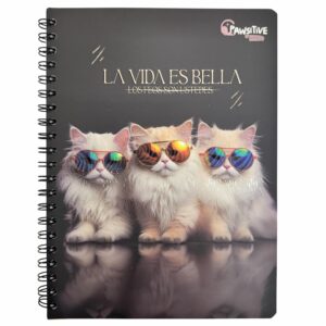Cuaderno Universitario 2 Líneas Pawsitive ESTILO 100 Hojas
