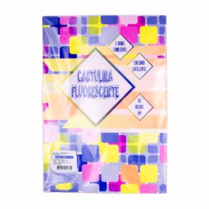 Cartulina Fluorescente X 5 Colores VERZATIL A4