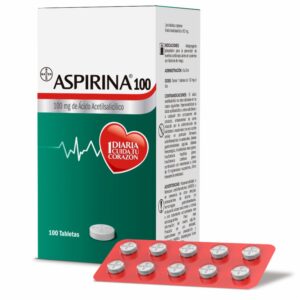 Ácido Acetilsalicílico 100 Ml ASPIRINA X 100 Uds